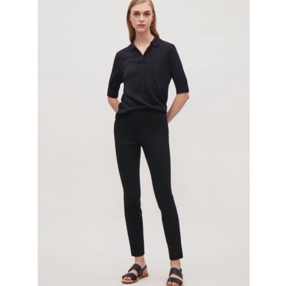 COS Women’s Black Slim Fit Trouser Legging Size 10